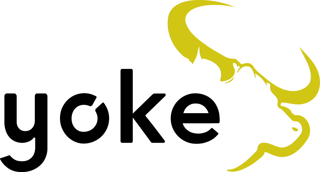 Yoke logo and link to website