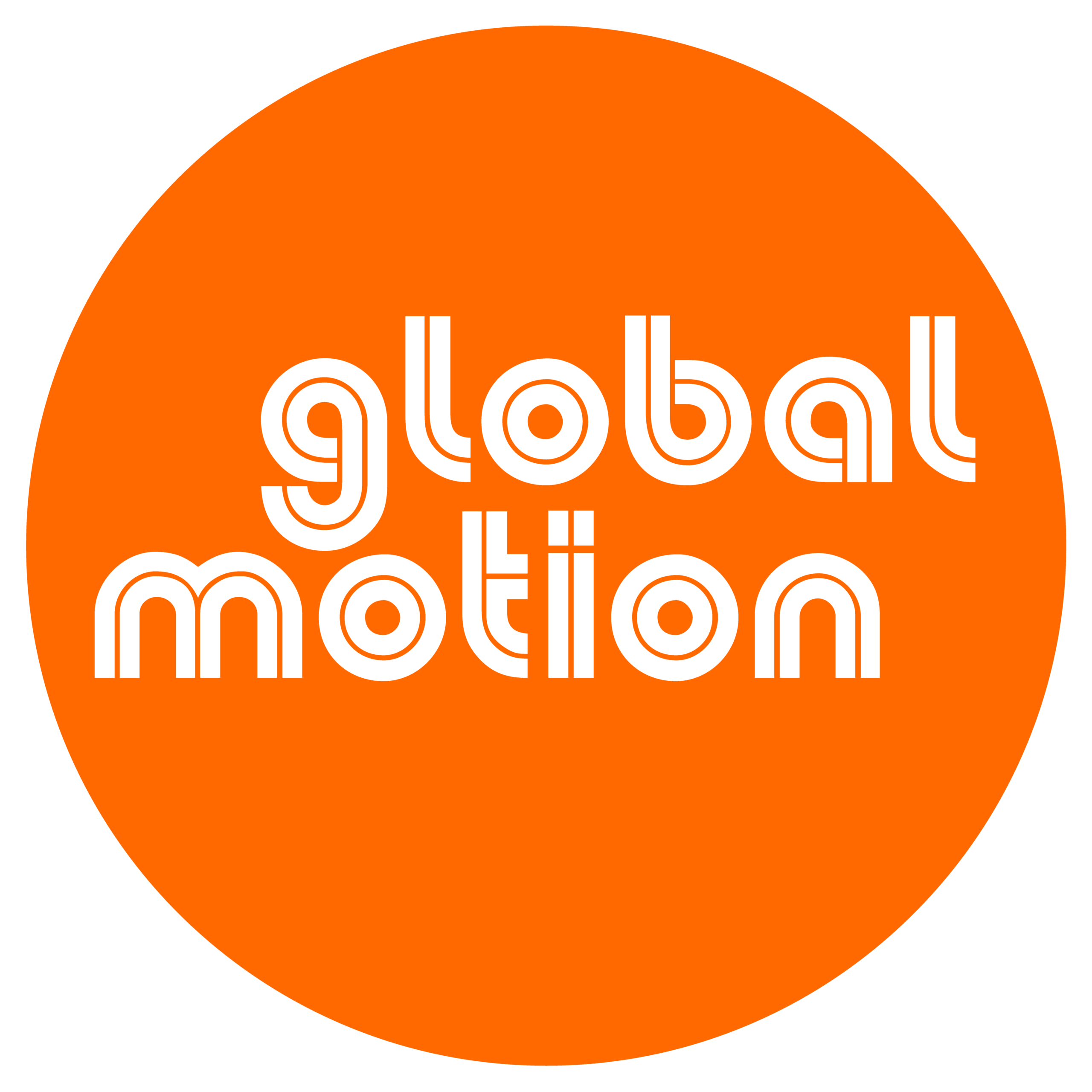 Global motion logo and link to website